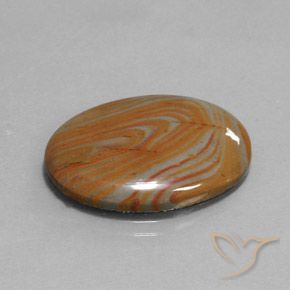 Jaspe Multicolor natural de 12.58 ct, Ovalada, Opaco