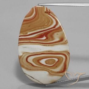 Jaspe Multicolor natural de 29.42 ct, Ovalada, Opaco