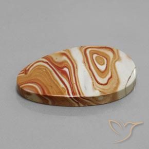 Jaspe Multicolor natural de 29.42 ct, Ovalada, Opaco
