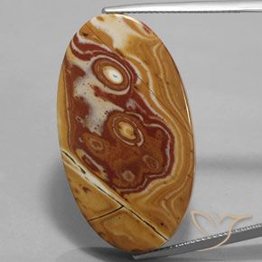 34.73ct Natural Multicolor Jaspe, Ovalada, Opaco