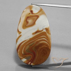 30.93ct Natural Multicolor Jaspe, Elegante, Opaco