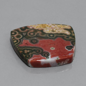 Jaspe multicolor natural de 36,00 ct, forma elegante, opaco