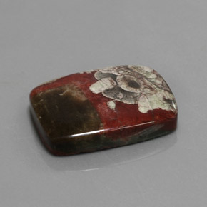 Jaspe multicolor natural de 25,26 ct, corte cojín, opaco