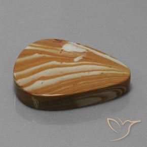 Jaspe Multicolor natural de 41.67 ct, En forma de pera, Opaco