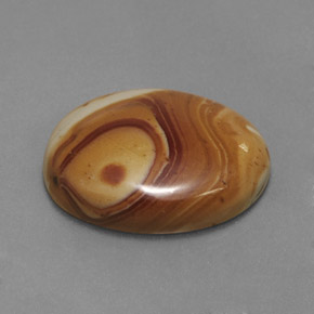 Jaspe multicolor natural de 16,29 ct, corte óvalo, opaco