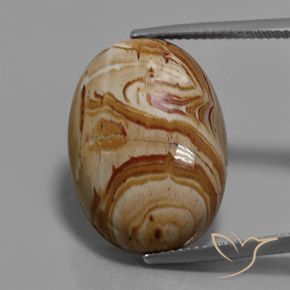 13.71ct Natural Multicolor Jaspe, Ovalada, Opaco