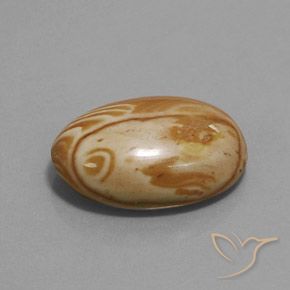 Jaspe Multicolor natural de 9.73 ct, Ovalada, Opaco