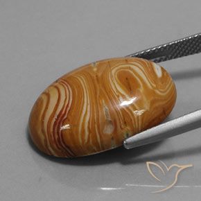 Jaspe Multicolor natural de 15.20 ct, Ovalada, Opaco
