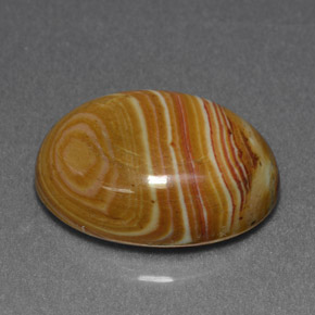 Jaspe multicolor natural de 7,34 ct, corte óvalo, opaco