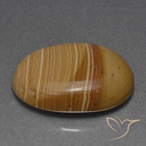 Jaspe Multicolor natural de 6.73 ct, Ovalada, Opaco