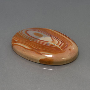 Jaspe multicolor natural de 24,42 ct, corte óvalo, opaco