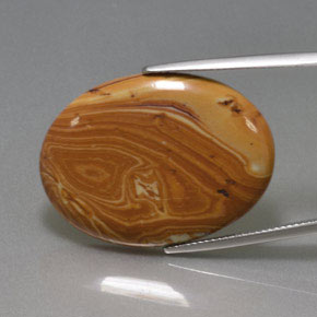 Jaspe Multicolor natural de 20.59 ct, Corte Óvalo, Opaco