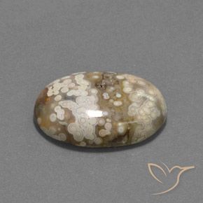 Jaspe Multicolor natural de 13.09 ct, Ovalada, Opaco