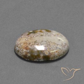 Jaspe Multicolor natural de 13.22 ct, Ovalada, Opaco