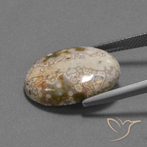 Jaspe Multicolor natural de 13.22 ct, Ovalada, Opaco