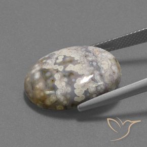 Jaspe Multicolor natural de 15.55 ct, Ovalada, Opaco