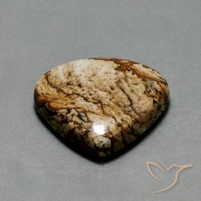 Jaspe Multicolor natural de 24.75 ct, En forma de pera, Opaco
