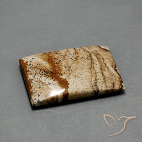 Jaspe Multicolor natural de 33.84 ct, Corte Baguette, Opaco