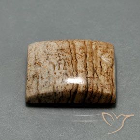 Jaspe Multicolor natural de 32.30 ct, Corte Baguette, Opaco