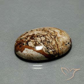 Jaspe Multicolor natural de 37.73 ct, Ovalada, Opaco