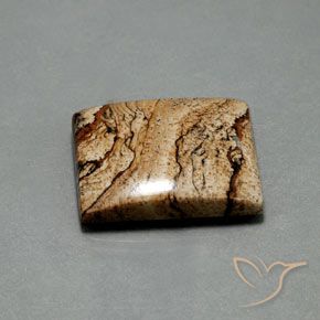 Jaspe Multicolor natural de 32.75 ct, Corte Baguette, Opaco