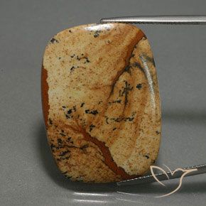 27.74ct Natural Multicolor Jaspe, Forma Cojín, Opaco
