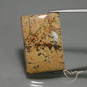 25.27ct Natural Multicolor Jaspe, Corte Baguette, Opaco