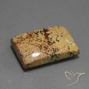 Jaspe Multicolor natural de 25.27 ct, Corte Baguette, Opaco