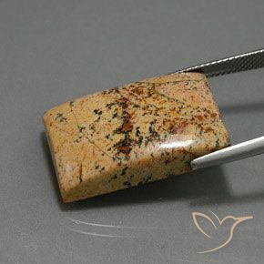 Jaspe Multicolor natural de 25.27 ct, Corte Baguette, Opaco