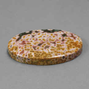 Jaspe multicolor natural de 30,45 ct, corte óvalo, opaco
