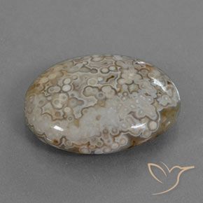 Jaspe Multicolor natural de 12.43 ct, Ovalada, Opaco