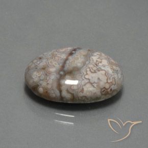Jaspe Multicolor natural de 12.39 ct, Ovalada, Opaco