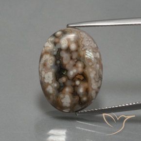 12.87ct Natural Multicolor Jaspe, Ovalada, Opaco