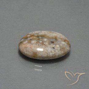 Jaspe Multicolor natural de 11.83 ct, Ovalada, Opaco