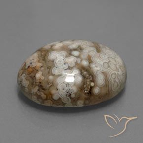 Jaspe Multicolor natural de 14.70 ct, Ovalada, Opaco