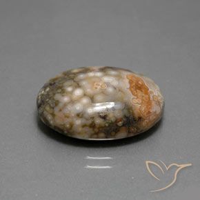 Jaspe Multicolor natural de 14.34 ct, Ovalada, Opaco