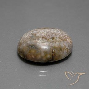 Jaspe Multicolor natural de 15.26 ct, Ovalada, Opaco