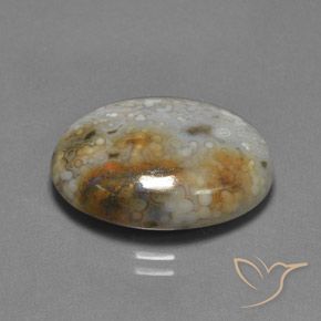 Jaspe Multicolor natural de 13.45 ct, Ovalada, Opaco