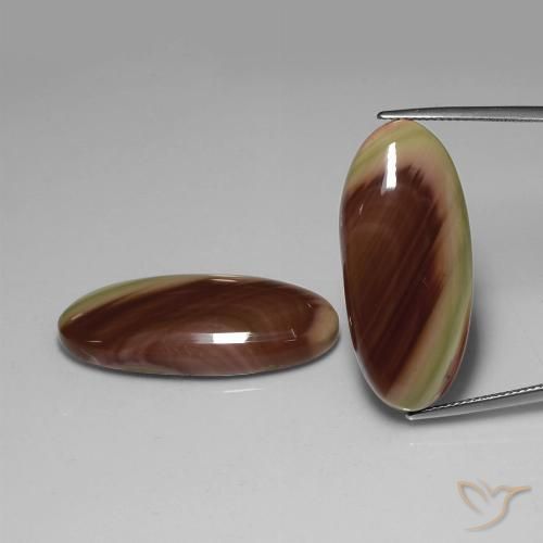 44.74ctw Natural Multicolor Jaspe, Ovalada, Opaco