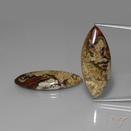 28.79ctw Natural Multicolor Jaspe, Marquesa, Opaco