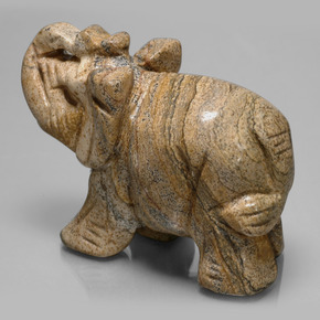 Jaspe Multicolor natural de 576.48 ct, Forma elegante, Opaco