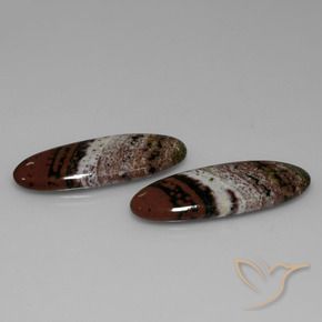 Gemas de Jaspe Multicolor natural de 29.73 ct, Ovalada, Opaco
