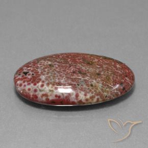 Jaspe Multicolor natural de 11.71 ct, Ovalada, Opaco