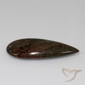 Jaspe Multicolor natural de 14.50 ct, En forma de pera, Opaco