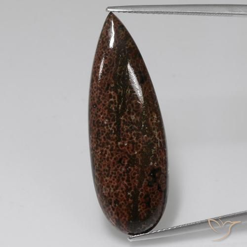 12.43ct Natural Multicolor Jaspe, En forma de pera, Opaco