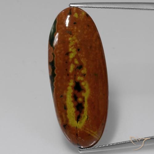 16.54ct Natural Multicolor Jaspe, Ovalada, Opaco