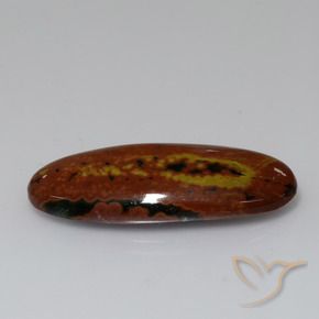 Jaspe Multicolor natural de 16.54 ct, Ovalada, Opaco