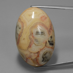 Jaspe Multicolor natural de 62.14 ct, Corte Óvalo, Opaco