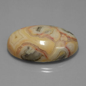 Jaspe Multicolor natural de 62.14 ct, Corte Óvalo, Opaco