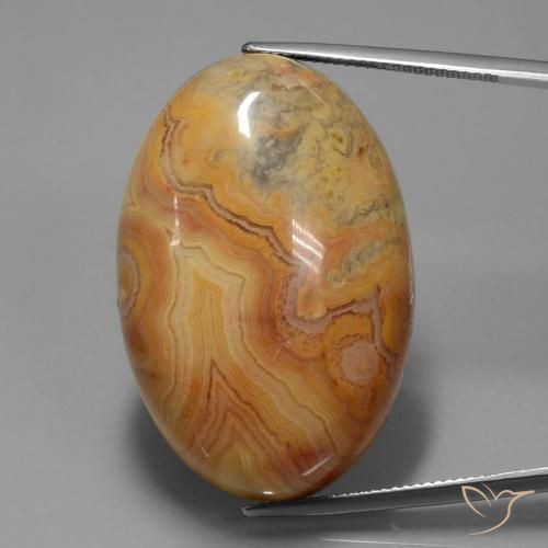 61.26ct Natural Naranja oscuro Jaspe, Ovalada, Opaco